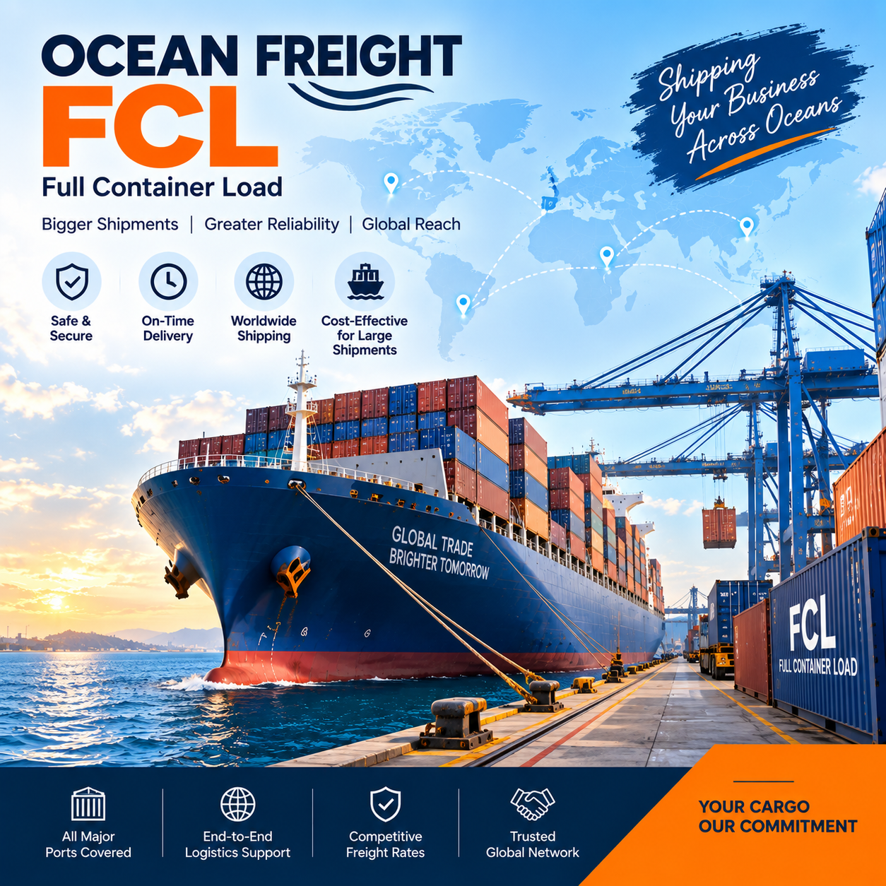 Ocean Freight Container Shipping FCL LCL Nhava Sheva